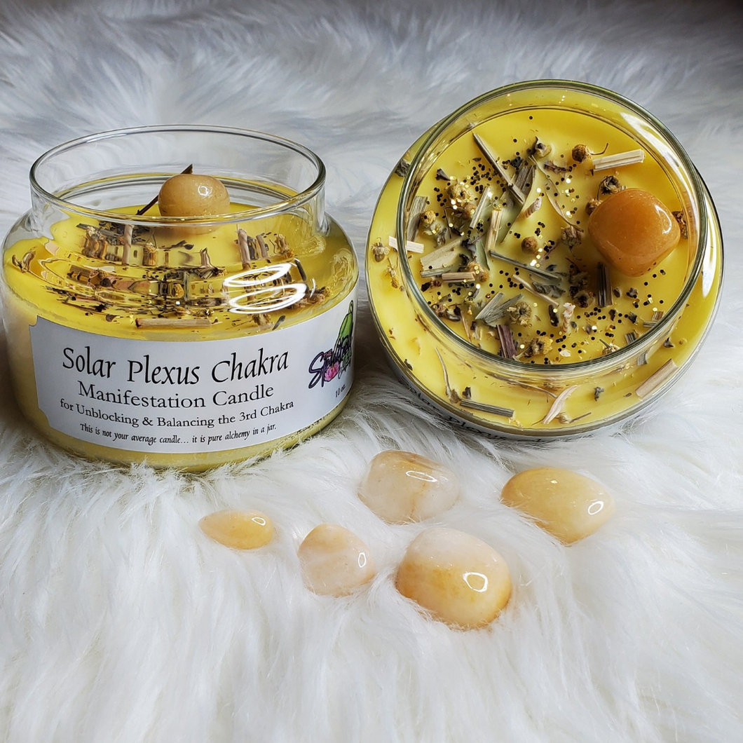 Solar Plexus Chakra Manifestation Candle