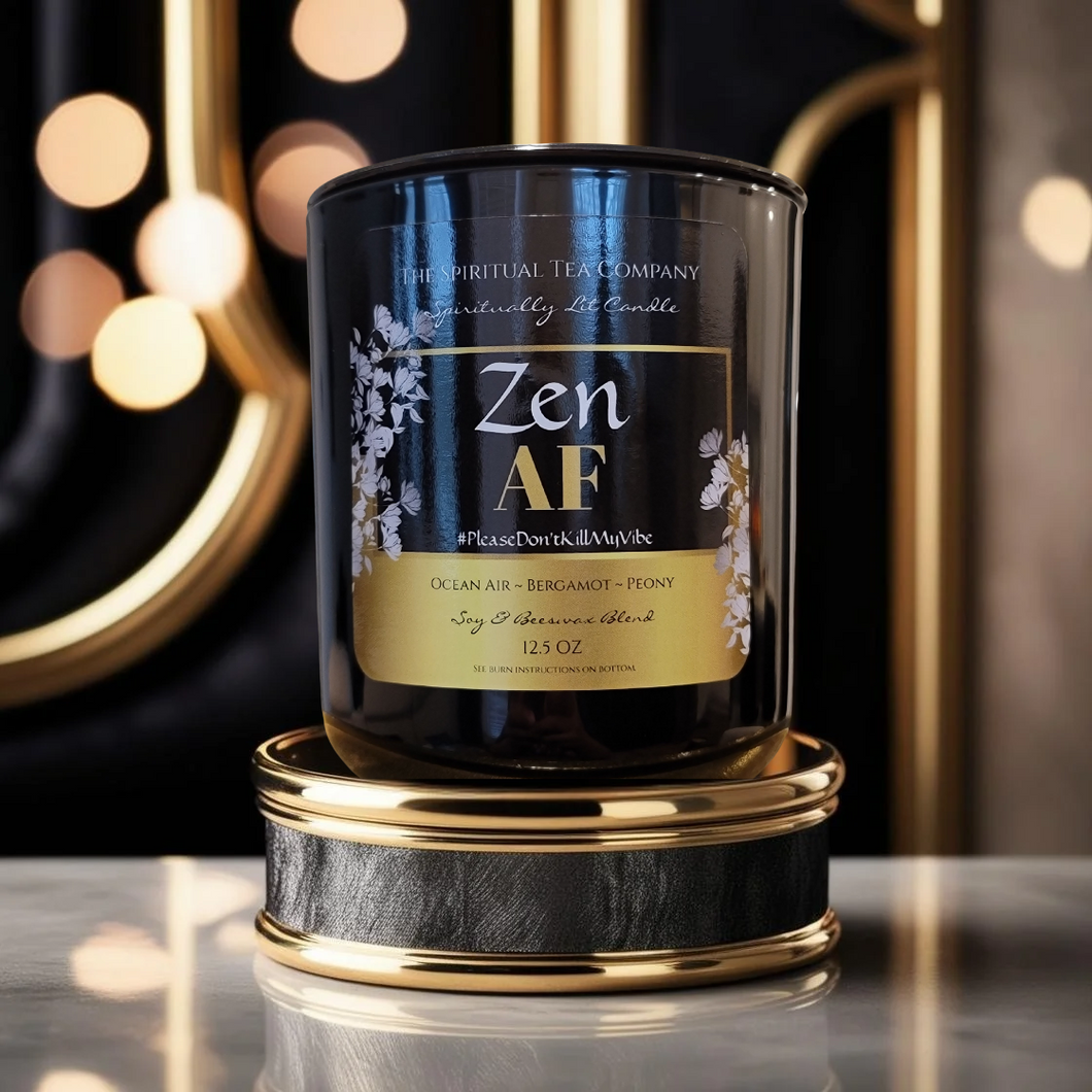 Zen AF Spiritually Lit Candle