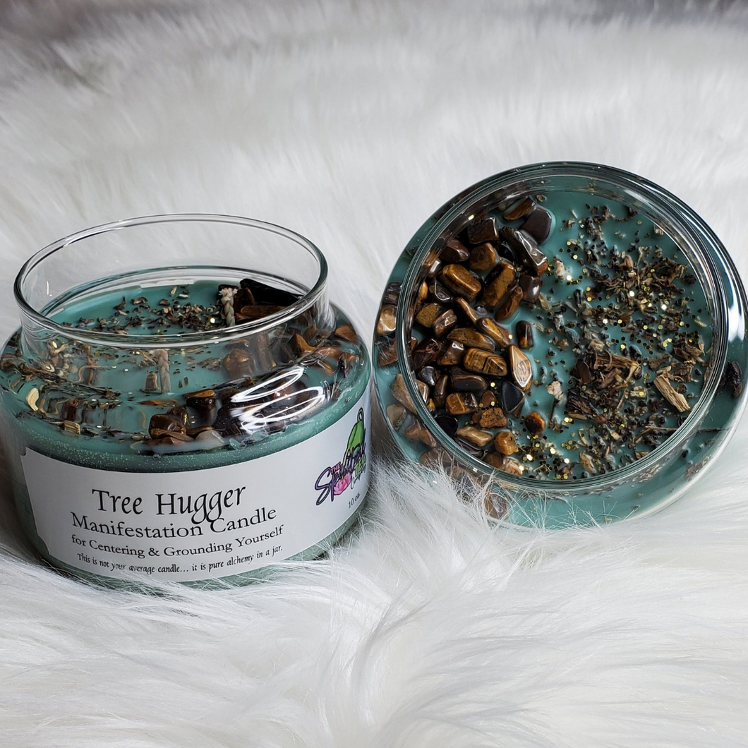 Tree Hugger Manifestation Candle for Centering & Grounding Yourself