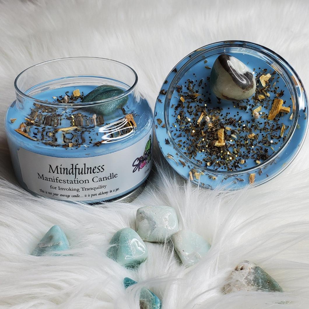 Mindfulness Manifestation Candle for Invoking Tranquility