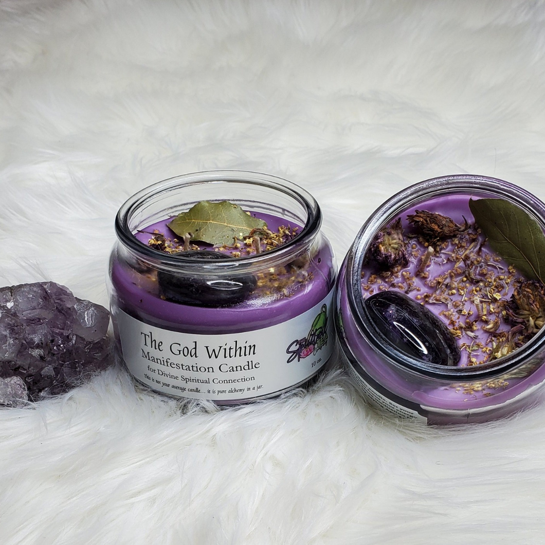 The God Within Manifestation Candle for Spirituality