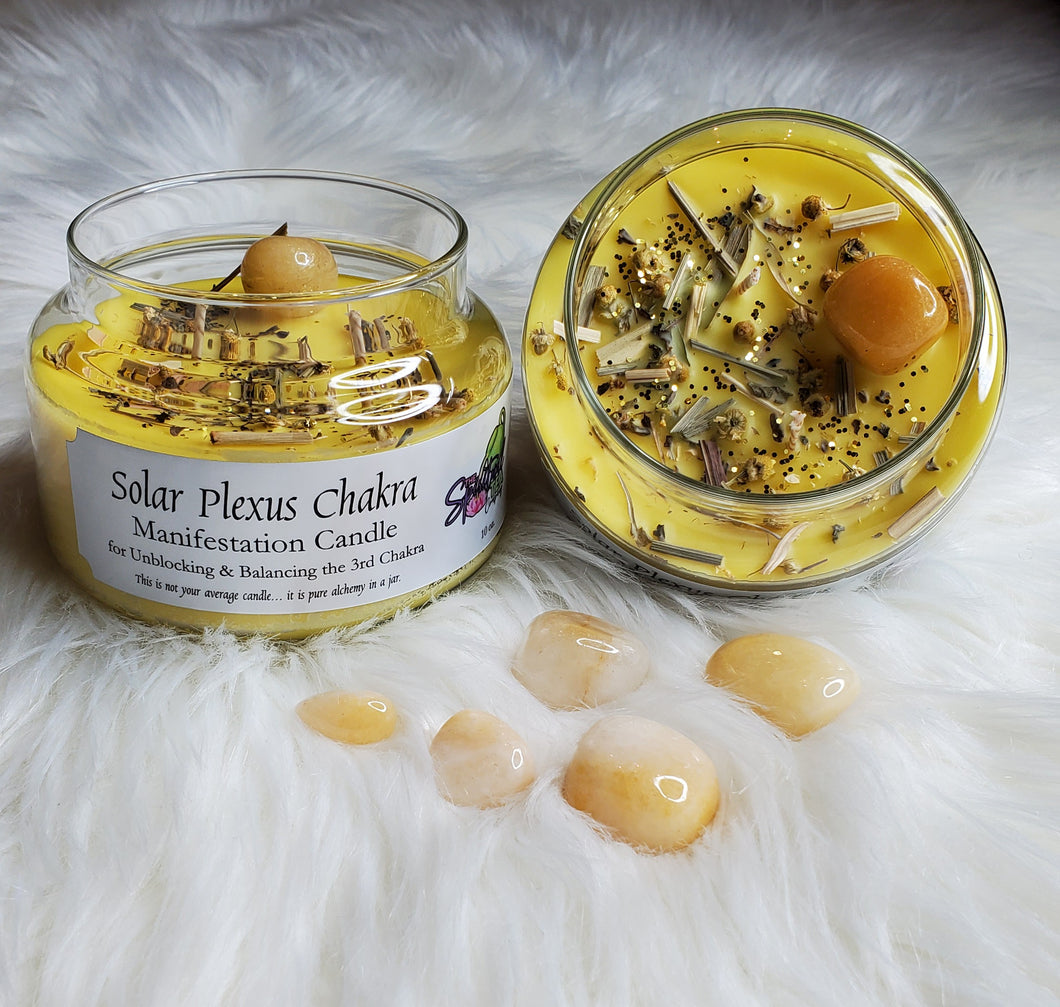 Solar Plexus Chakra Manifestation Candle