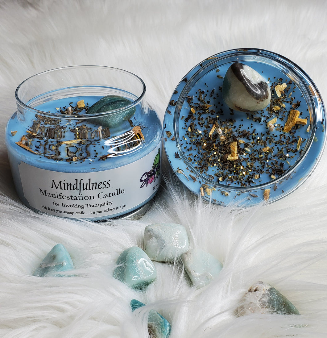 Mindfulness Manifestation Candle for Invoking Tranquility