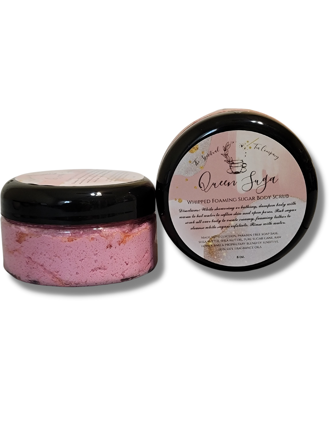 Queen Suga Whipped Foaming Sugar Body Scrub (jasmine & soft musk)